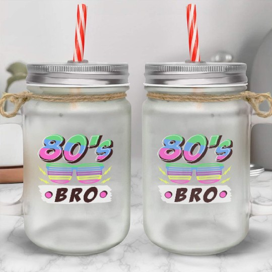 Retro 80s Style design – Perfect for Nostalgia Fa Mason Jar Cups