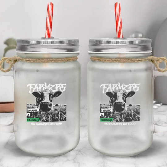 Thank a farmer DESIGN Mason Jar Cups