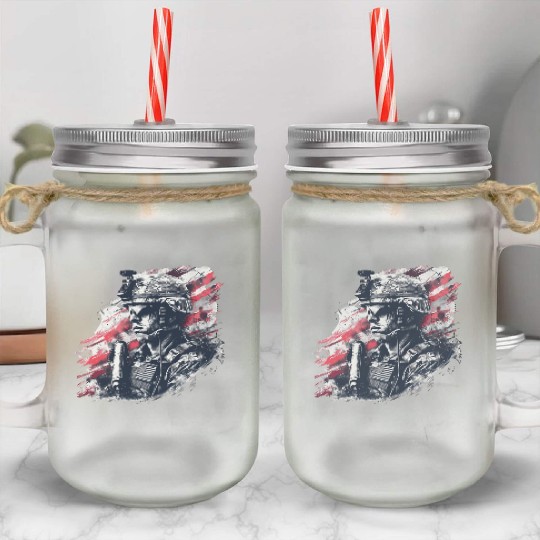 US Army Mason Jar Cups