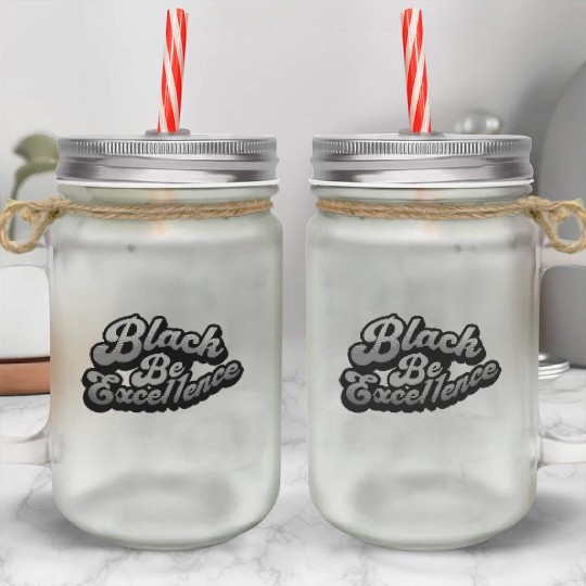 BBE Color Splash - Grayscale Mason Jar Cups