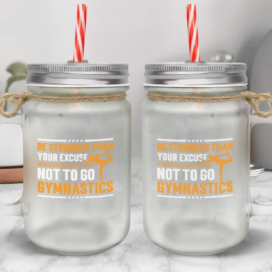Gymnastics Gym Fitness Sports Training Mason Jar Cups