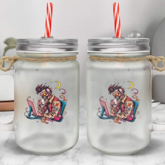Zombie Freelancer: Lack of Sleep + Deadlines Mason Jar Cups