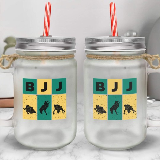 BJJ Mason Jar Cups