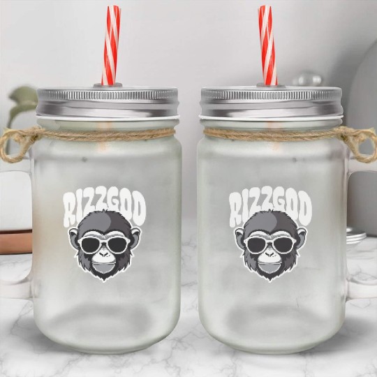 Rizz God – Ultimate Ape Charm Mason Jar Cups