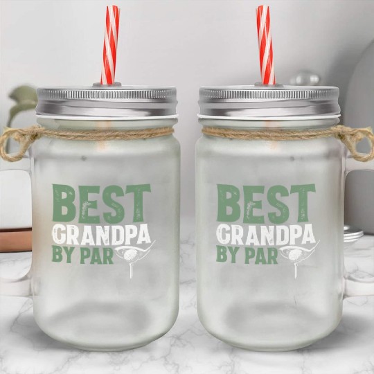 Best Papa By Par Gift For Dad Father's Day Mason Jar Cups