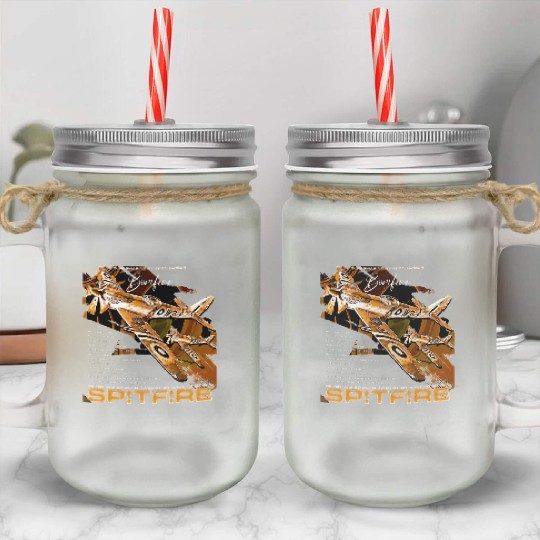 Spitfire Legend: WWII Icon in Flight Mason Jar Cups