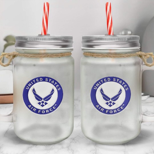 US Air Force 1 Mason Jar Cups