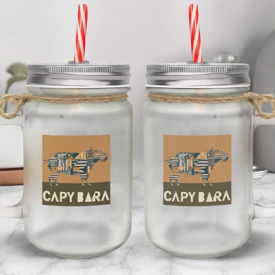 CAPYBARA Mason Jar Cups