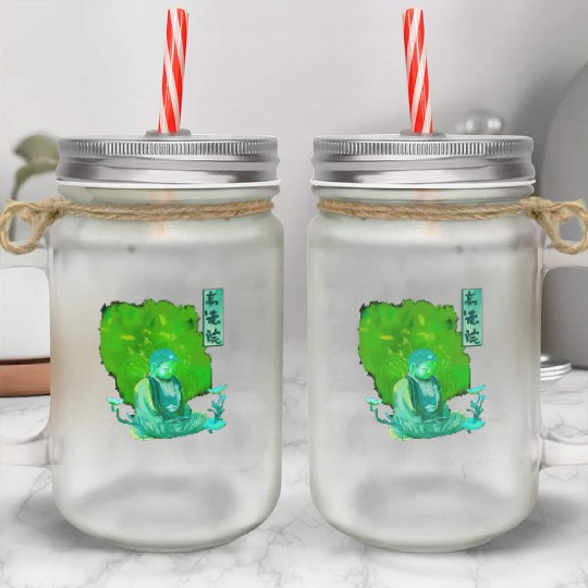 Kamakura Great Buddha Statue Mason Jar Cups