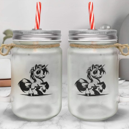 Unicorn Mode On Today - Cuteness Activated Mason Jar Cups