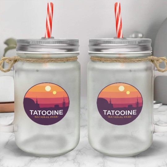 Tatooine National Park Mason Jar Cups