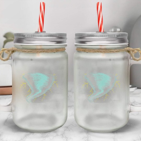 Tornado Storm Chaser Weather Meteorologist Tornado Mason Jar Cups