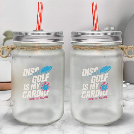 Disc Golf Coach Mason Jar Cups Disc Golf Instructor Frisbee
