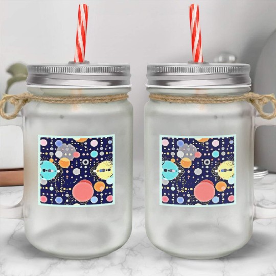 Joyful Bubble Universe Vision Mason Jar Cups