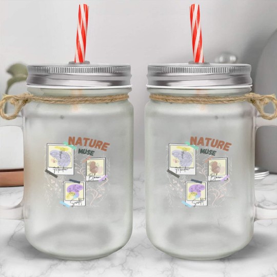 Spring Blossom Nature Mason Jar Cups for Girls – Fresh &
