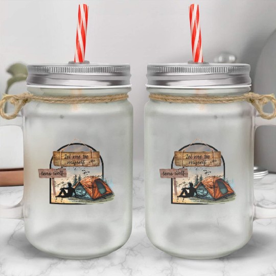 Lone Wolf Retreat Mason Jar Cups