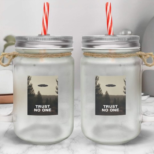 Trust No One/The X-Files poster, S01E24 1994 Mason Jar Cups