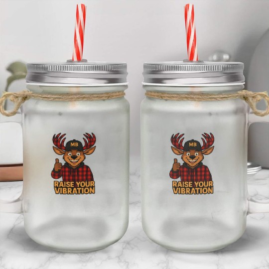 Moe Bucks All Is Good Mason Jar Cups – Positive Vibes