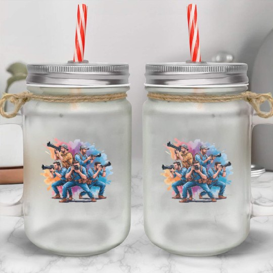 Camera Fireworks - Creatives in Action Mason Jar Cups