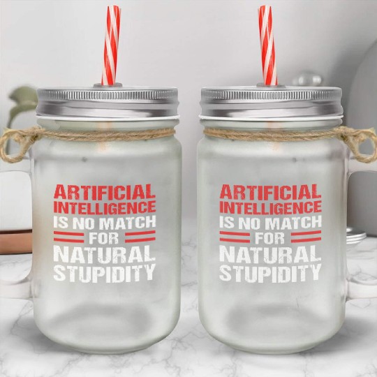AI Artificial Intelligence Data Science Mason Jar Cups