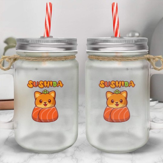 Shiba Inu - Sushiba Mason Jar Cups