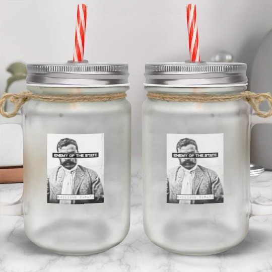 Emiliano Zapata (EOTS) (B&W) Mason Jar Cups