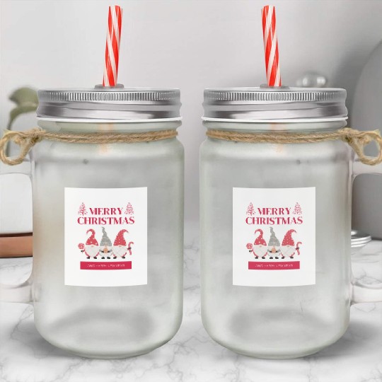 gnomes Mason Jar Cups