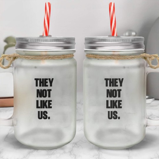They not like us kendrick Funny Sarcasm, Offensive Mason Jar Cups