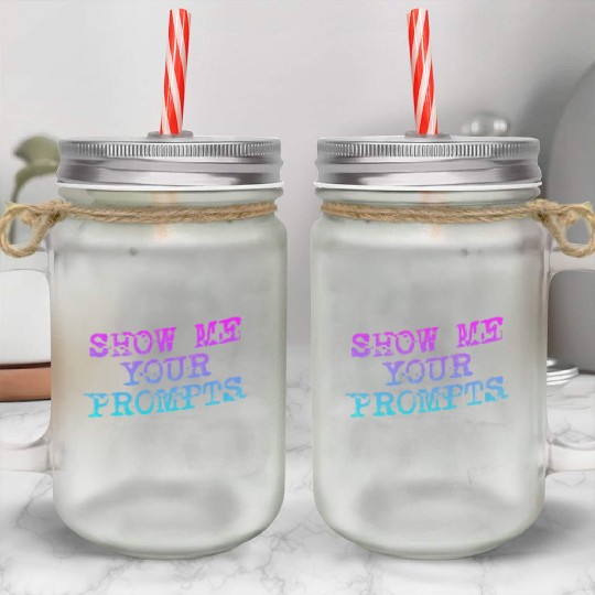 Show Me Your Prompts AI Mason Jar Cups