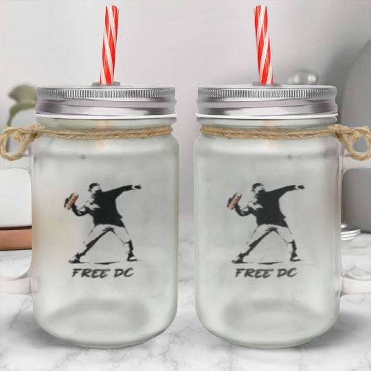 Free DC Sandwich Guy Banksy Style Street Art Mason Jar Cups