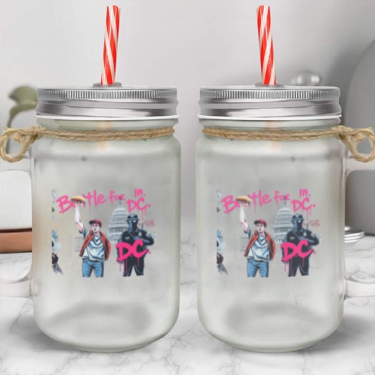 Free DC Sandwich Guy Banksy Style Street Art Mason Jar Cups