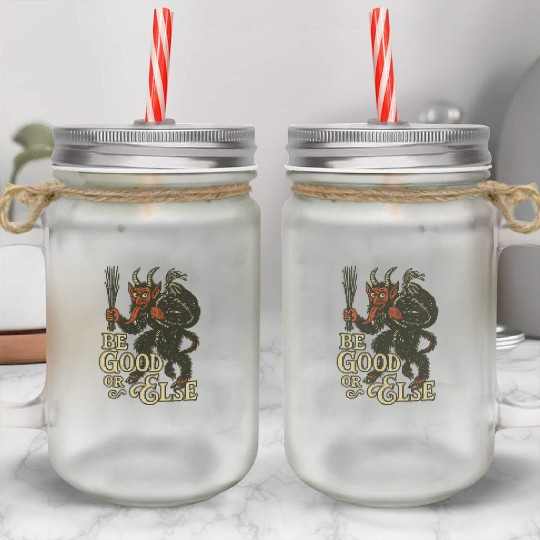 Krampus Mason Jar Cups
