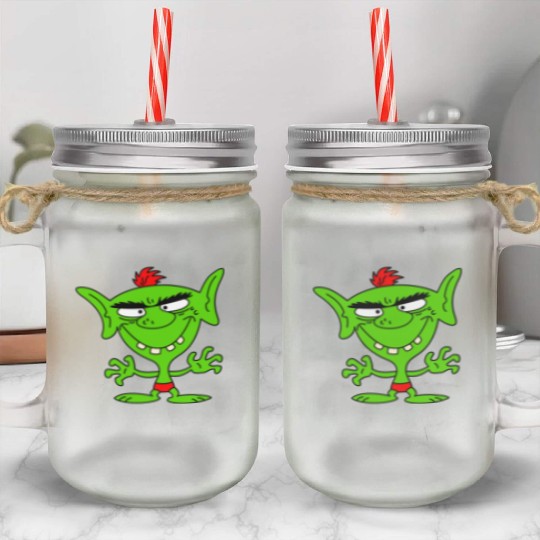 green goblin Mason Jar Cups