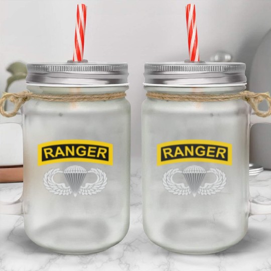 Airborne Ranger Mason Jar Cups