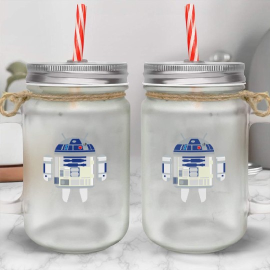 R2D2 Android Mason Jar Cups