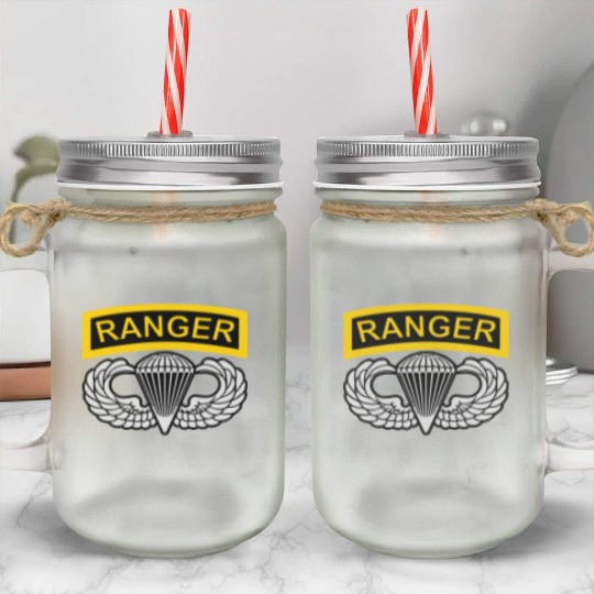 Airborne Ranger Mason Jar Cups