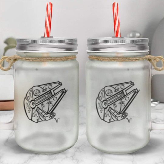 Millennium Falcon [Artist Rendering 4] Mason Jar Cups