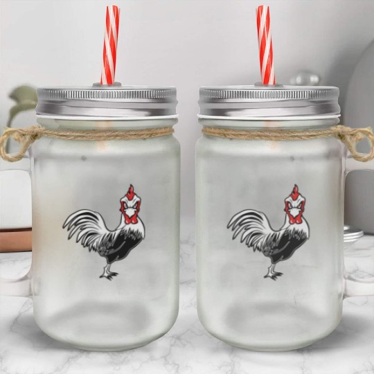 Cock funny Mason Jar Cups