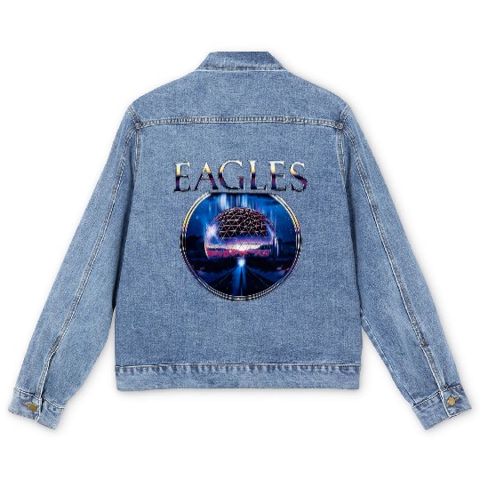Discover Eagle Live At Sphere Las Vegas 2024 2025 Limited Two Sides Men's Denim Jackets Black S-5XL
