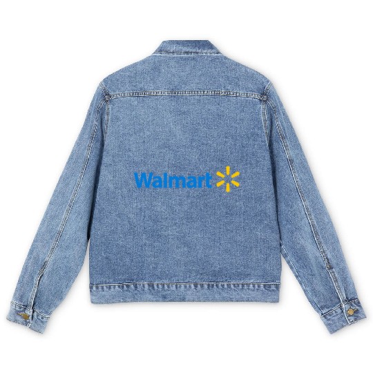 Walmart Logo Baseball Jerseys Men's Denim Jackets