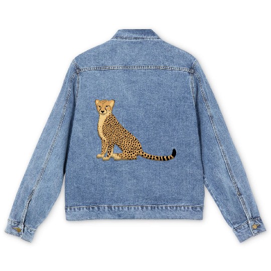 Cheetah Men's Denim Jackets