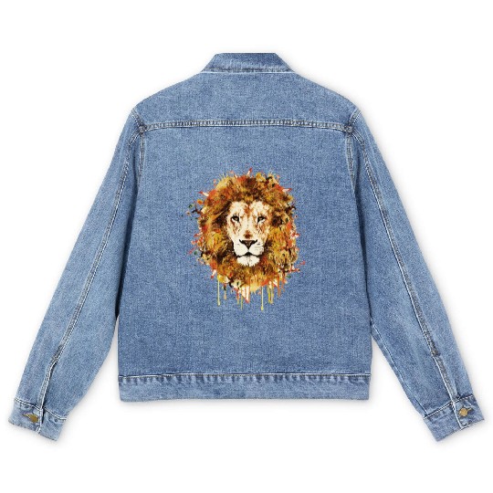 Lion King Men's Denim Jackets