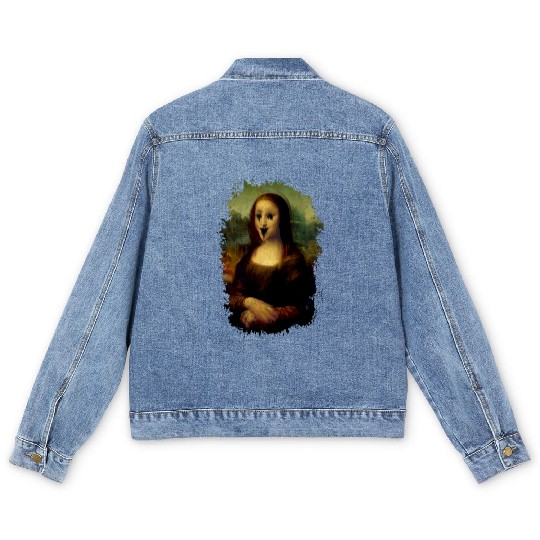Haunted Mona Lisa Men's Denim Jackets