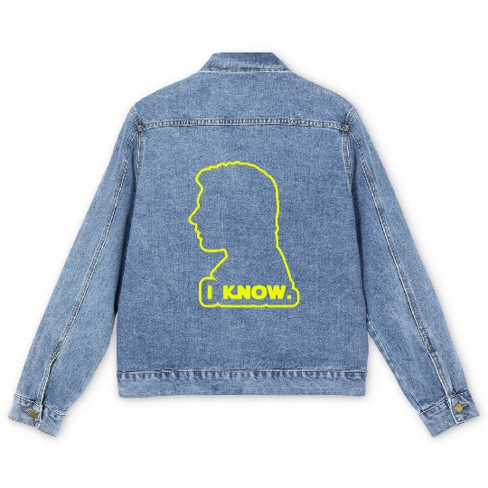 Han Solo - I Know. Design Men's Denim Jackets