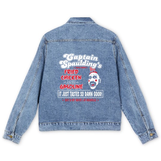 Funny captain spaulding for president Men's Denim Jackets