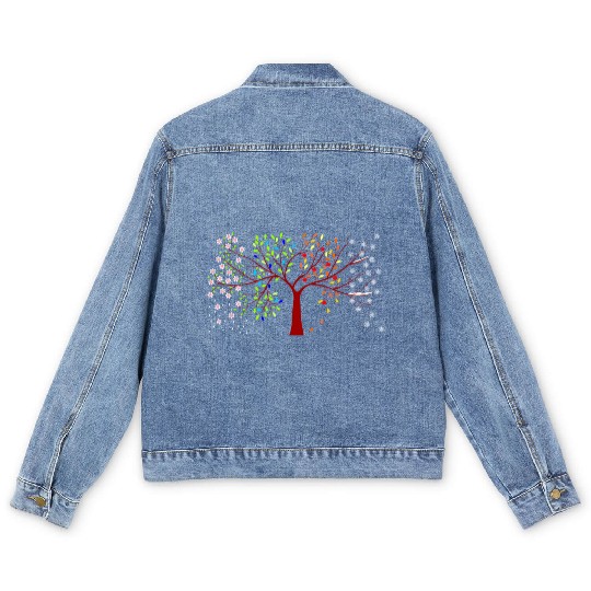 four seasons tree Men's Denim Jackets