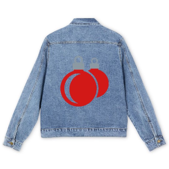 Christmas balls - xmas Men's Denim Jackets