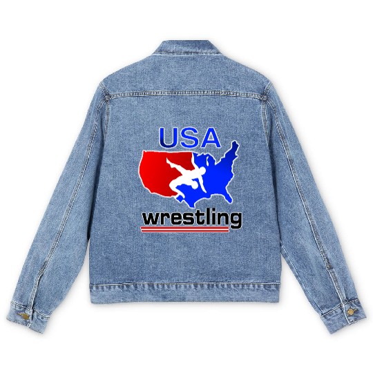 Team USA Wrestling Men's Denim Jackets