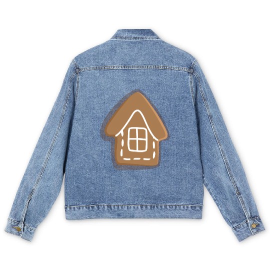 Gingerbread cookie Men's Denim Jackets