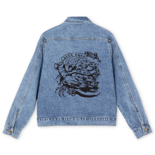 Live Free or Die Men's Denim Jackets